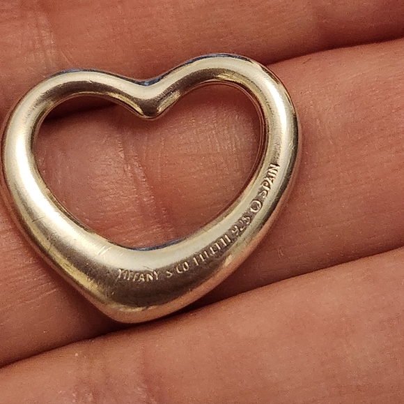 Tiffany & Co. Elsa Peretti Silver 925 Open Heart Pendant - Picture 2 of 6